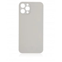 iPhone 12 Pro - Compatible Back Glass - Silver (Big Hole)