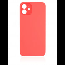 iPhone 12 Compatible Back Glass - Red (Big Hole)