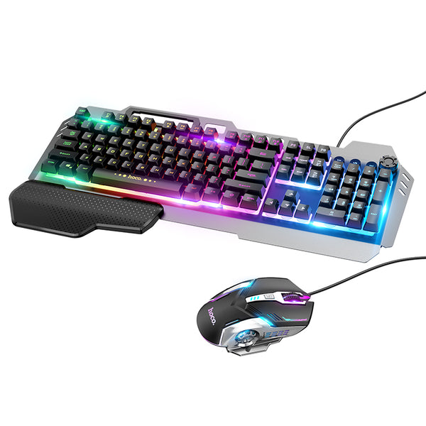 HOCO GM12 Light and shadow RGB gaming keyboard and mouse set