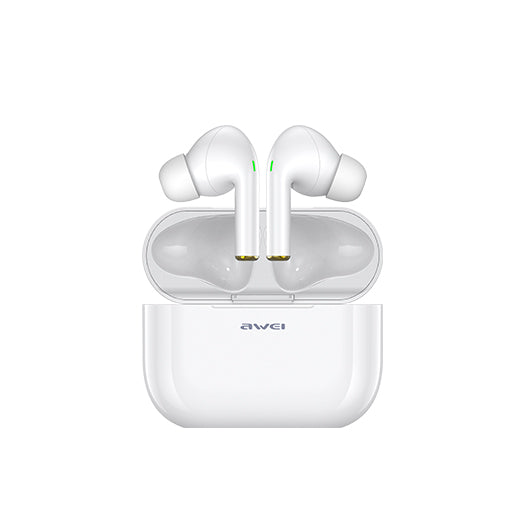 Awei T29 True Wireless Earbuds with Charging Case - White
