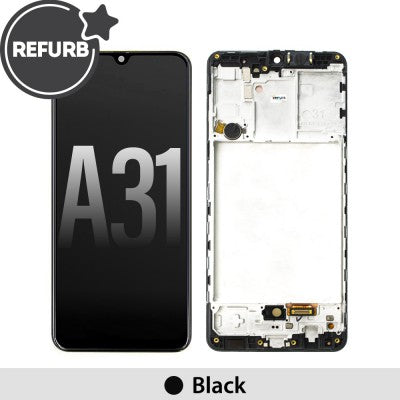 Samsung Galaxy A31 Refurbished  Assembly with Frame - Black