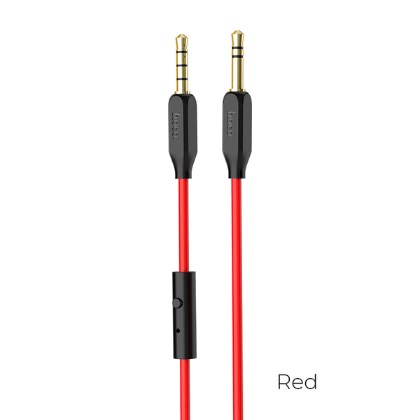HOCO UPA12 Aux to Aux 3.5mm with Mic.- Red