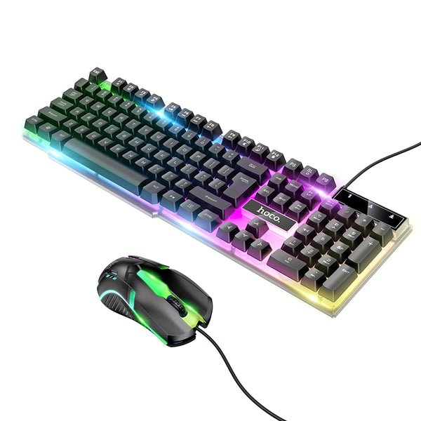 HOCO GM11 Terrific glowing gaming keyboard and mouse set