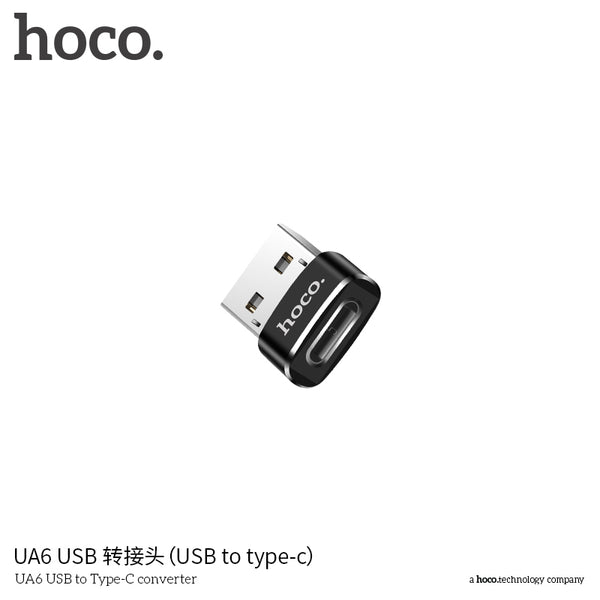 HOCO UA6 USB-A to Type C Adapter