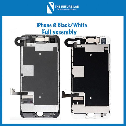 iPhone 8 Full Assembly Replacement Aftermarket Screen - Black