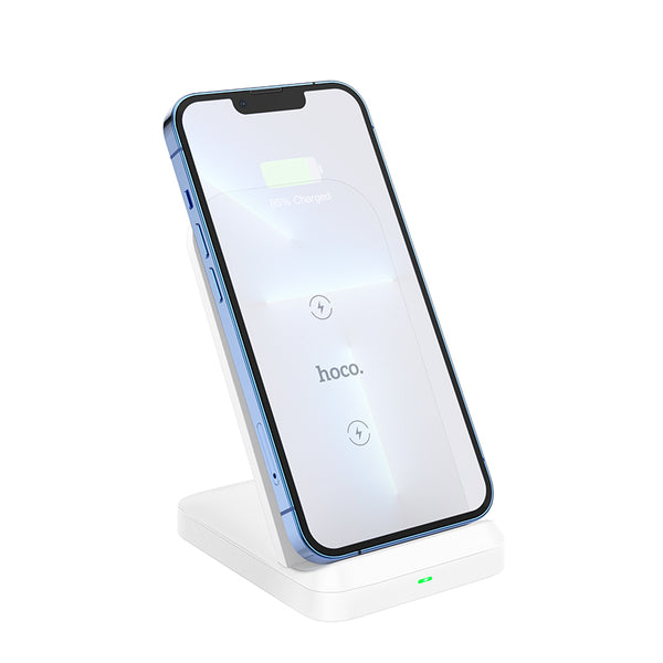 Hoco CW38 vertical wireless fast charger - White