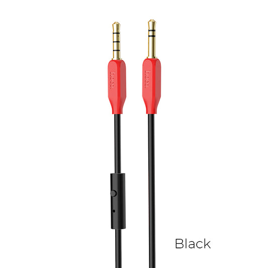 HOCO UPA12 Aux to Aux 3.5mm with Mic.- Black