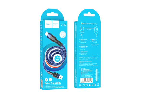 U110 Type-C charging data cable Blue