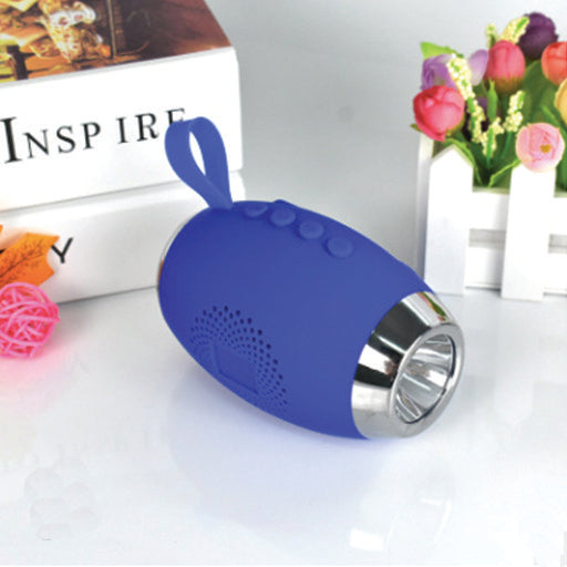 BS126 Bluetooth Mini Wireless Speaker with LED Torch - Blue