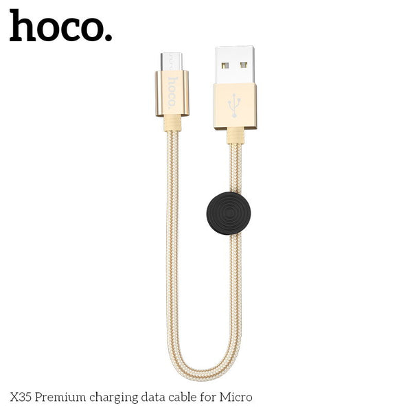 X35 Micro Charging Cable (L=0.25M)- Gold