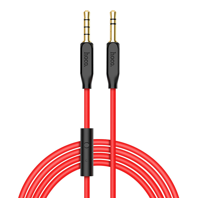 HOCO UPA12 Aux to Aux 3.5mm with Mic.- Red