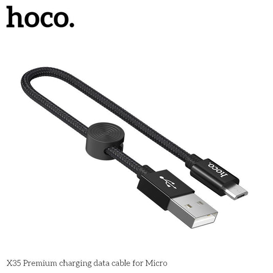 X35 Micro Charging Cable (L=0.25M)- Black
