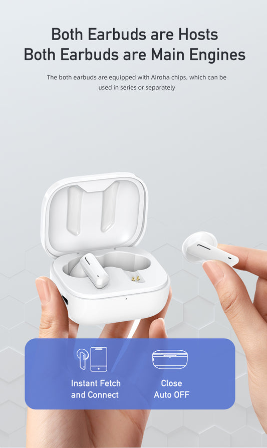 Awei T36 True Wireless Sport Earbuds with Charging case - White