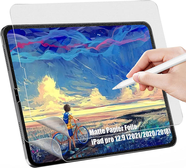 Tempered Glass for iPad 12.9 3rd New - No Home Button - 2 Pack