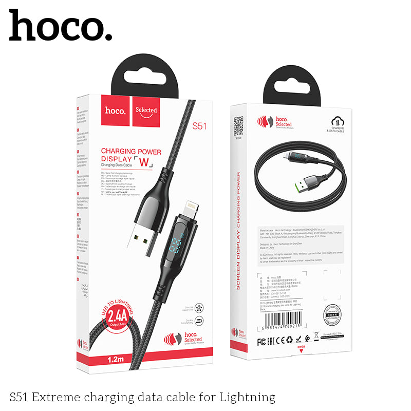 U110 Hoco iP PD charging data cable Blue