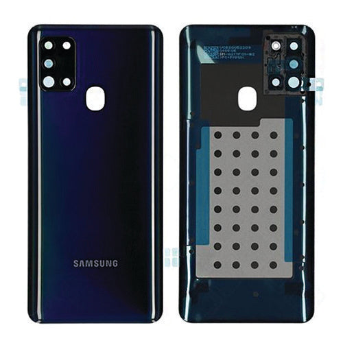 Samsung Galaxy A21S Compatible Back Cover with Adhesive - Black