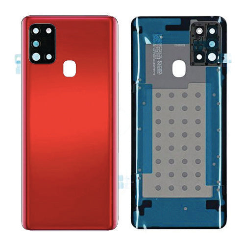 Samsung Galaxy A21S Compatible Back Cover with Adhesive - Red