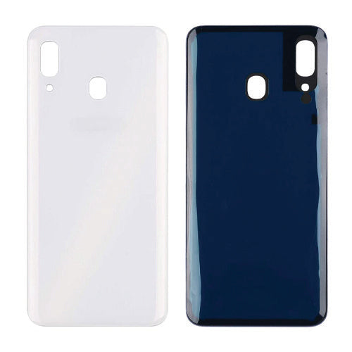 Samsung Galaxy A30 Compatible Back Cover with Adhesive - White