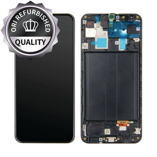 Samsung Galaxy A30 Compatible Amoled Assembly with Frame Refurbished