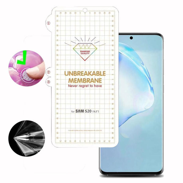 Unbreakable Membrane Screen Protector for Galaxy S20 Plus - 2 PACK