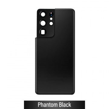 Samsung Galaxy S21 Ultra Back Glass Replacement - Phantom Black back glass replacement part