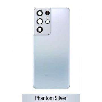 Samsung Galaxy S21 Ultra Back Glass Replacement - Phantom Silver back glass replacement part