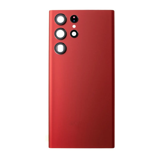 Samsung S22 Ultra Back Glass with Adhesive - Red