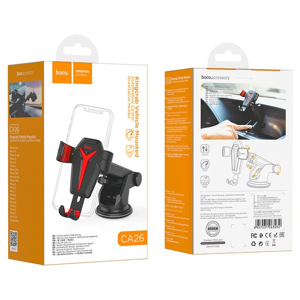 Hoco CA26 Kingcrab vehicle mounted automotive center gravitative holder