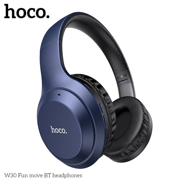 HOCO W30 Strong Bass Wireless Headphone - Blue