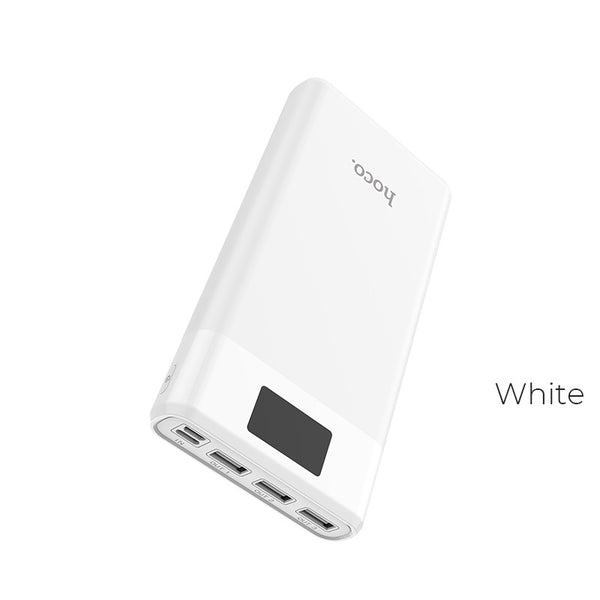 HOCO B35E Portable High Capacity Power Bank (30000mAh) - White
