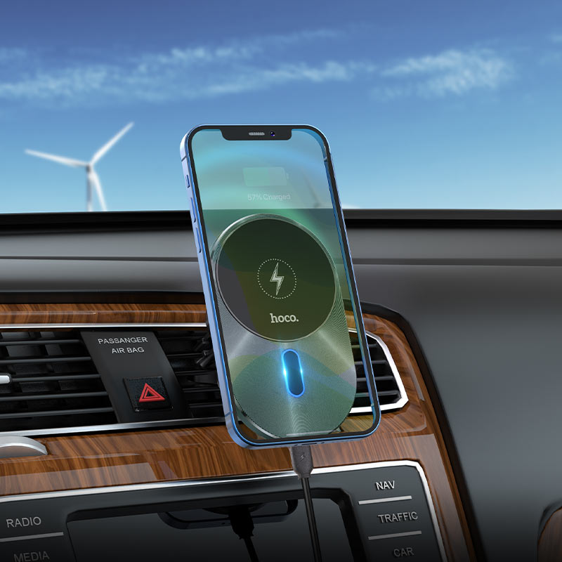 Hoco CA91 Magic magnetic wireless fast Car Phone Holder wholesale mobile accessory