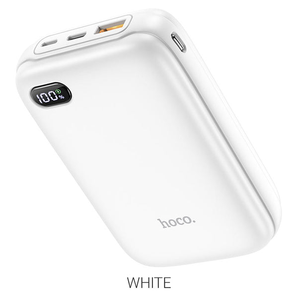 HOCO Q2A Portable PD Fast Charger Power Bank with LED Display (20000mAh) - White