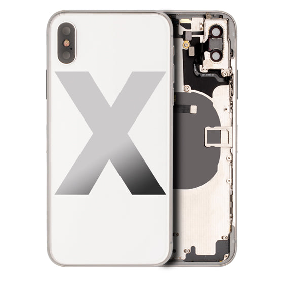iPhone X Oem Compatible Housing with Full Parts - White