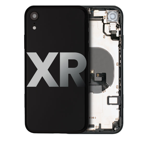 iPhone XR Back Housing With Small Parts - Black