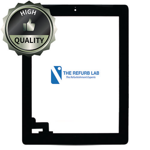 iPad 2 Digitizer with Home Button Flex Black (High Quality)
