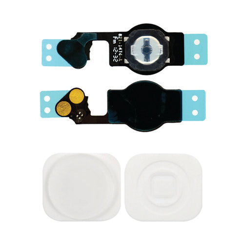 iPhone 5 HOME BUTTON WITH FLEX CABLE White - BW100
