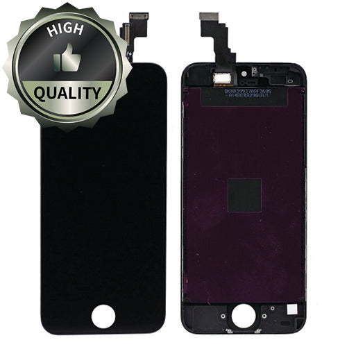 iPhone 5C Compatible LCD Screen Assembly - Aftermarket - High Quality - Black