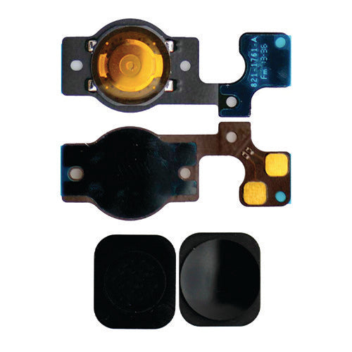 iPhone 5C HOME BUTTON WITH FLEX CABLE Black - BW100