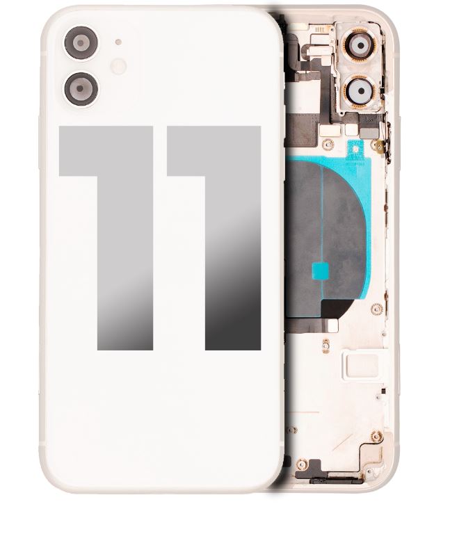 iPhone 11 Housing With Parts (NO Charging Port) - White