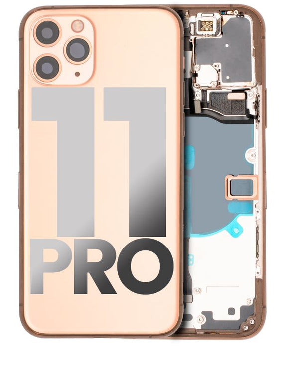 iPhone 11 Pro Housing With Parts (NO Charging Port) - Gold