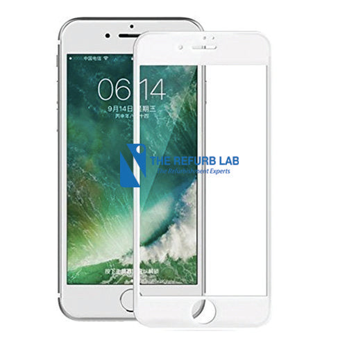 3D Full Coverage Tempered GLASS Screen Protector for iPhone 6 Plus White