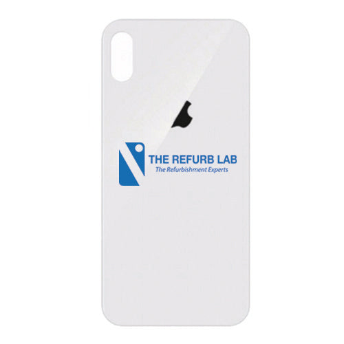 iPhone X - Compatible Back Glass - White (Big Hole)