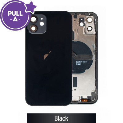 iPhone 12 Oem Compatible Housing with Full Parts - Black