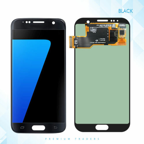 Samsung Galaxy S7 Compatible Amoled Assembly - Oled Aftermarket - Black
