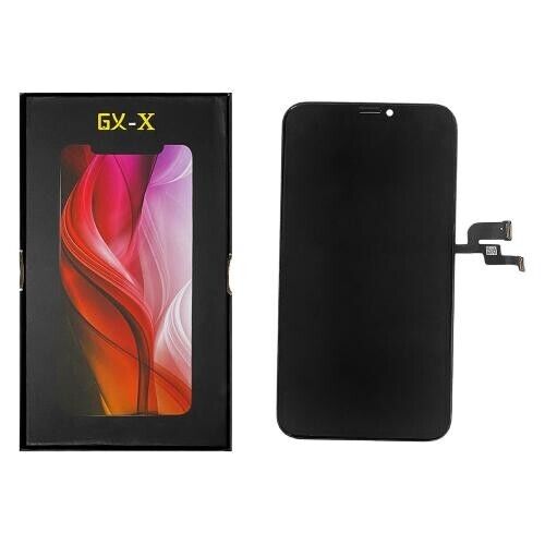 iPhone X Compatible HARD OLED Screen Assembly - Aftermarket - GX - Black