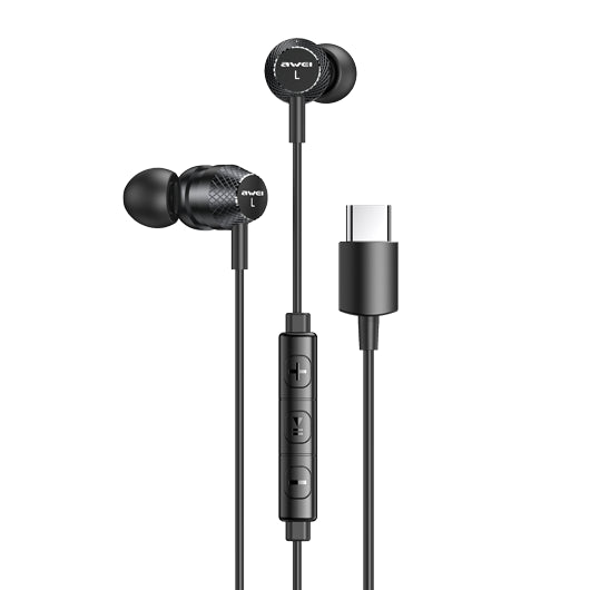 Awei TC-5 Type-C Jack In-Ear Earphone for Samsung Phones