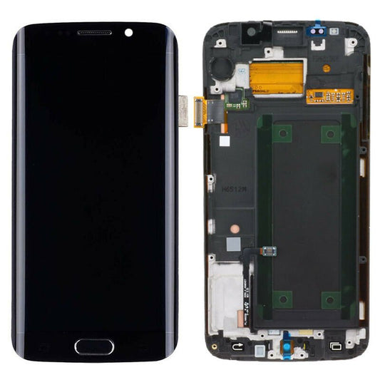 Samsung Galaxy S6 Edge G925i Genuine Original Service Pack Amoled Assembly - Black