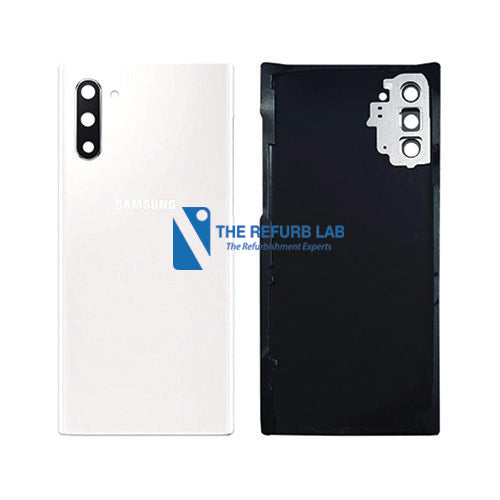 Samsung Galaxy Note 10 Plus Back Glass with Adhesive - White