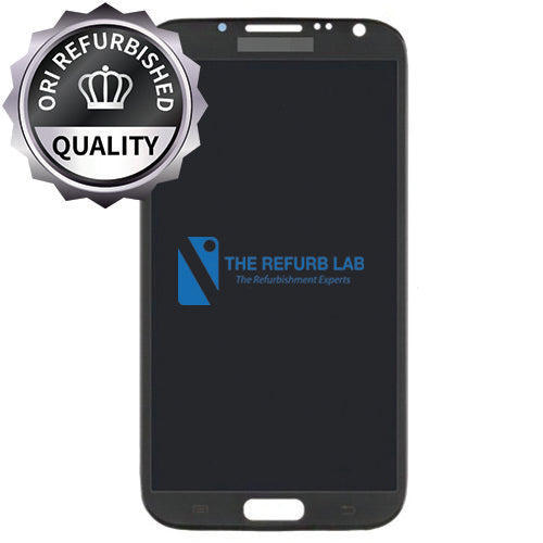 Samsung Galaxy Note 2 N7105 Compatible Amoled Assembly with Frame Refurbished - Black