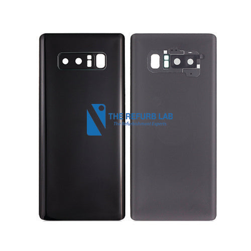 Samsung Galaxy Note 8 Compatible Back Cover with Adhesive - Black
